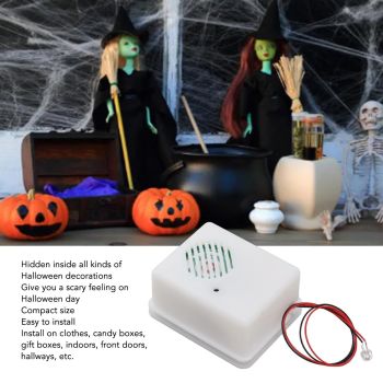 Halloween Sound Player Horror Tricky Scary Sound Loudspeaker Screaming Speaker for Indoor Outdoor Party Decoration