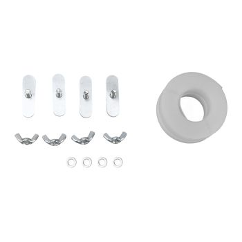 Portable AC Window Vent Kit Air Conditioner Window Kit Adjustable PVC Window Seal Kit Panels for Horizontal Vertical Window