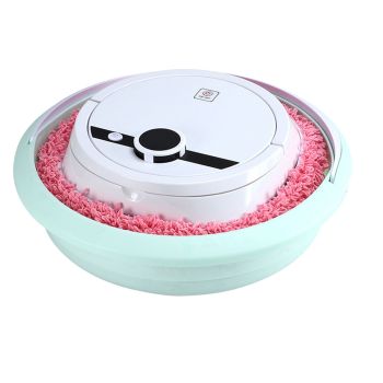 Robot Vacuum Cleaner Strong Suction Wet and Dry Use Rechargeable Robot Mop for Livingroom Bedroom Bathroom White