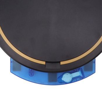 Ultra Thin Fully Automatic Robot Vacuum Cleaner Smart Robotic Vacuum Cleaner for Dust Hair Fluff Black With Water Tank 32x35 cm
