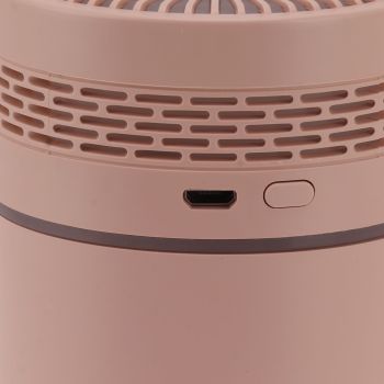 Colorful Humidifier USB Power Night Light Humidifier Mini Desktop Car Humidifier for Bedroom Office Pink