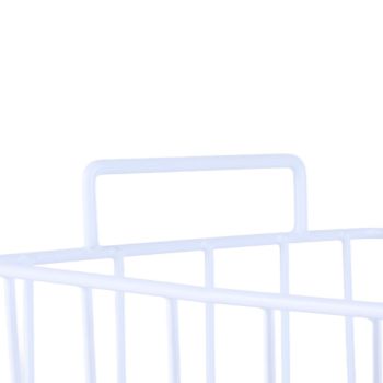 Fridge Freezer Basket Multipurpose Large Capacity Metal Wire Storage Basket for Refrigerator Bathroom Kitchen 200mm/7.87in