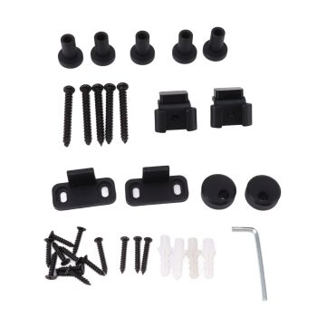 Barn Door Hardware Kit Mini Quiet Slide Easy to Install Carbon Steel Sliding Door Pulley Track Kit for Door Closet