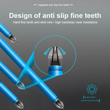 Electric Cross Drill Bit Set High Hardness Alloy Steel Magnetic Anti Slip Screwdriver Bit