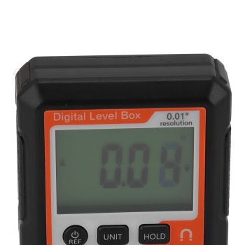 Digital Level Box Magnetic Data Lock Angle Slope Conversion Protractor Angle Finder Gauge for Carpentry Building Masonry Bevel Red White