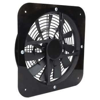 Solar Panel Fan Kit Solar Exhaust Fan 100W Solar Powered Panel with 10inch Round Fan for Greenhouse Shed Chicken Coop Black