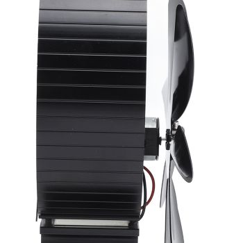 Heat Powered Stove Fan 7 Blade Moon Model Silent Operation Circulating Warm Air Highly Efficient Log Burner Fan For Wood Stove Accessories Black