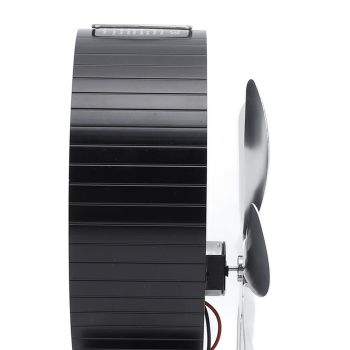 Heat Powered Stove Fan 7 Blade Moon Model Silent Operation Circulating Warm Air Highly Efficient Log Burner Fan For Wood Stove Accessories Silver