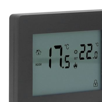 Smart Thermostat 4500W Button Control Water Heating Thermostat for Home Office Market Hotel AC90V to 240V Black