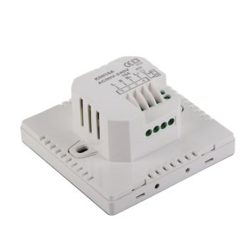 16A Smart Thermostat LCD Color Touchscreen PC Programmable Electric Heating Thermostat for Home Hotel Office AC 90 to 240V Without WiFi