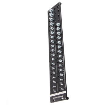 Bolt and Nut Identifier Gauge 10B21 Carbon Steel High Accuracy Nut and Bolt Thread Checker for Detecting Fixed Bolts Black 51x10cm