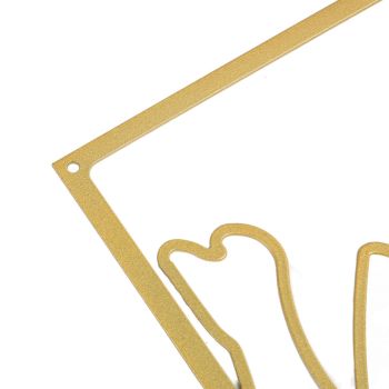 Single Line Art Wall Decor Iron Minimalist Female Line Drawing Home Hanging Wall Decor for Bedroom Kitchen Bathroom Living Room Gold Type A