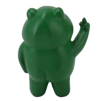 Middle Finger Frog Ornament Outdoor Patio Quirky Little Frog Ornament for Home Office Desktop