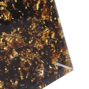 5cm Orgonite Pyramid for Positive Energy Healing Crystal Pyramid Meditation Orgonite Pyramids Chakra Zodiac Energy Generator Capricorn