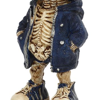 Skeleton Figurines Cool Exquisite Resin Skeleton Statue for Home Party Desk Decor Gift Type A