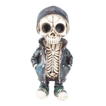 Skeleton Figurines Cool Exquisite Resin Skeleton Statue for Home Party Desk Decor Gift Type B