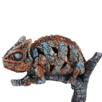 Chameleon Statue Sculpture Resin Chameleon Wild Animal Figurine Ornament for Home Desktop Decoration