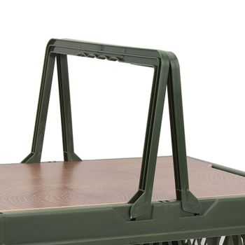 Camping Picnic Basket Foldable Large Capacity Multifunction Handheld Camping Storage Basket Camping Storage Box Green M