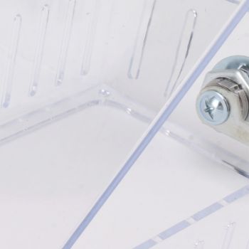 Thermostat Lock Box Large Universal Home Locking Thermostat Guard Clear Cover with Key for Thermostat On Wall