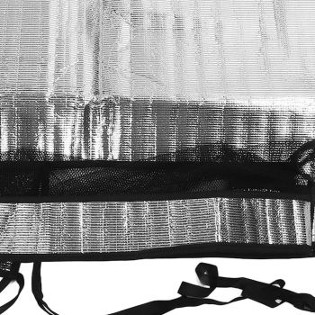 Silver AC Unit Cover Air Conditioner Unit Aluminum Foil Dustproof Rainproof Sunshield Cover 75x26x57cm / 29.5x10.2x22.4in