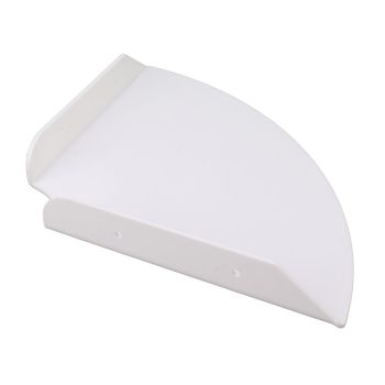 2pcs Wall Mount Floating Corner Shelves Quarter Round Hanging Corner Shelves for Bedrooms Living Rooms Shower Room White
