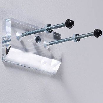 Skateboard Hanger Durable Acrylic Vertical Floating Effect High Stability Skateboard Wall Mount for Deck Display Storage White