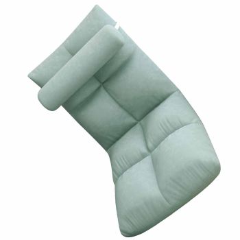 Floor Chair with Back Support Folding Sofa Chair Sleeper Bed Couch Recliner Floor Gaming Chair Meditation Chair for Adults Peacock Blue