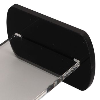 2Pcs Acrylic Boxing Glove Stand Vertical Boxing Glove Display Stand Acrylic Gloves Holder Black