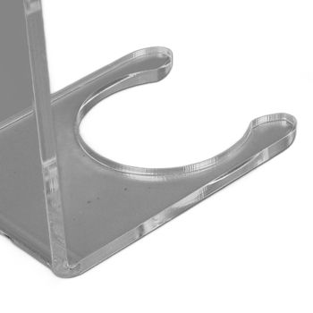 2PCS Baseball Bat Wall Stand Acrylic Wall Mounted Ball Holder Rack Baseball Bat Display Shelf for Home Stadium Office Collection Transparent