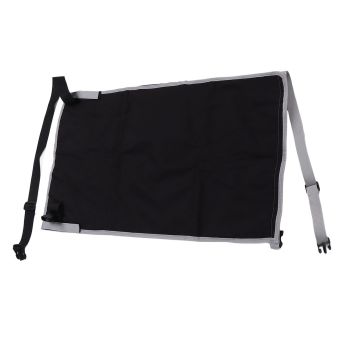 Airplane Seat Extender for Kids Canvas Portable Toddler Travel Bed Airplane Footrest Hammock for Flights Black