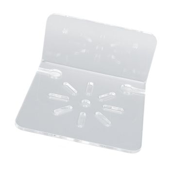 3pcs Acrylic Small Wall Shelf Floating Shelf for Security Cameras Clear Wall Shelves for Security Camera Speaker
