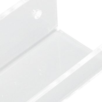 6Pcs Wall Mount Vinyl Record Shelf Clear Clear Acrylic Record CD Storage Rack Floating Wall Shelves for Bathroom Bedroom Living Room Kitchen
