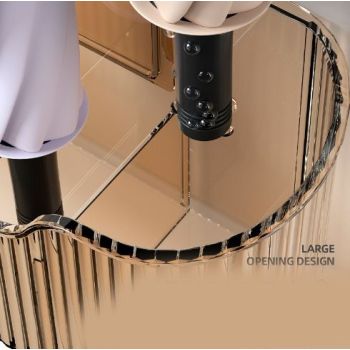 Umbrella Stand Holder Wall Mounted Space Saving Umbrella Storage Drain Rack ​for Home Use Amber