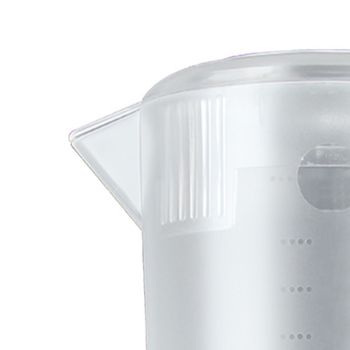 Water Pitcher PC Plastic High Temperature Resistance Frosted Kettle Mix Drinks Water Jug with Scale and Lid for Lemonade Beverage Ice Tea Transparent 5000ml