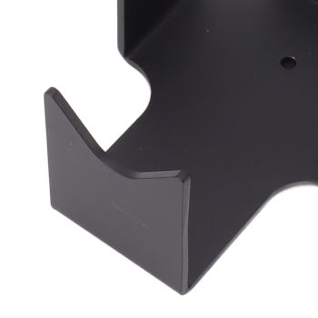 Coffee Portafilter Holder Stand Aluminum Coffee Portafilter Tamping Station for Home Bar Black