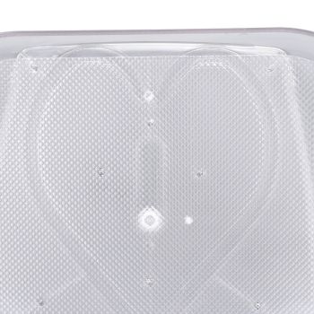 Refrigerator Turntable Organizer Transparent Rectangular Countertop Condiment Storage Rack for Household Kitchen Big Size