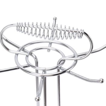 Cooking Utensils Holder Stainless Steel Multifunctional Kitchen Countertop Cooking Utensil Hanging Organizer Rack for Spoon Spatula Soup Ladle Type 2