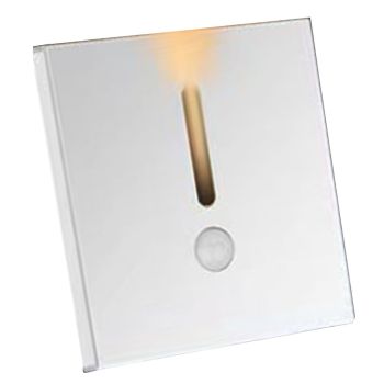 LED Motion Sensor Night Light ABS Small LED Induction Lamp for Bedside Corridor Hallway White
