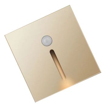 LED Motion Sensor Night Light ABS Small LED Induction Lamp for Bedside Corridor Hallway Gold