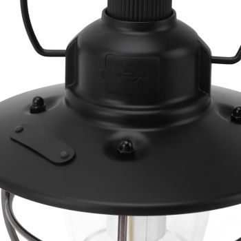LED Camping Lantern Portable 3 Light Modes USB Charge Stepless Dimming LED Vintage Lantern for Hiking Camping Emergency