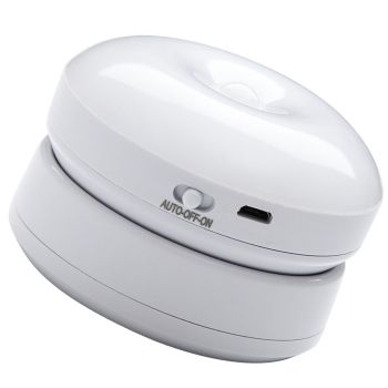 Motion Sensor Night Light 360 Degree Rotation LED Rechargeable Motion Activated Night Light for Stairs Wall Closet Cabinet White Light
