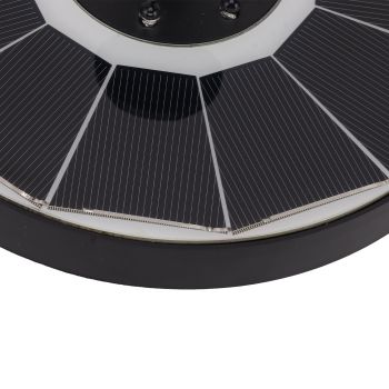 Solar Fountain Light with 8 Nozzles 3.5W 900mAh Colorful Powerful Solar Bird Bath Fountains for Bird Bath Garden Black Nozzle