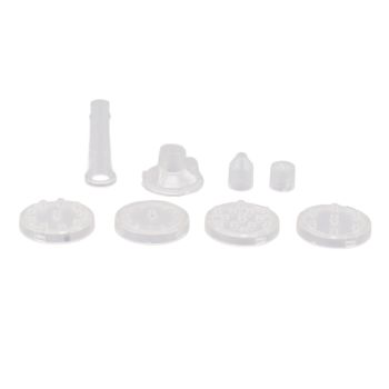 Solar Fountain Light with 8 Nozzles 3.5W 900mAh Colorful Powerful Solar Bird Bath Fountains for Bird Bath Garden TransparentNozzle