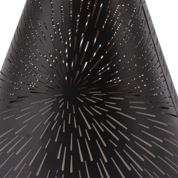 Table Lamp Shade Laser Engraved Metal Fireworks Shape Projection Lampshade for Bedroom