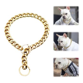 Dog Chain Pet Dog Metal Gold Collar Necklace Pet Jewelry Accessories for Four Seasons