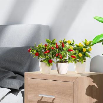 Artificial Fruit Tree Potted Small Potted Simulation Planting Pot Ornament Decoration