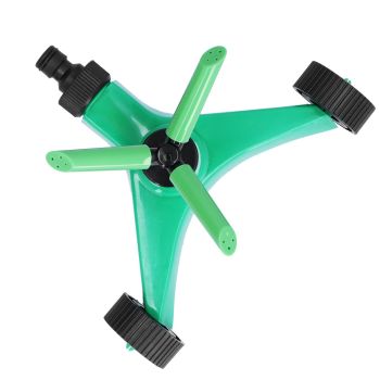 360 Degree Automatic Rotating Sprinkler 3 Arms Watering Nozzle for Garden Lawn Agriculture