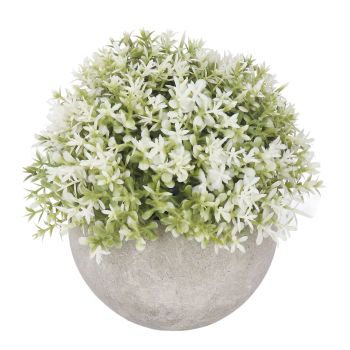 3PCS Artificial Potted Plant Fake Plants Realistic Round Base Long Lasting Easy Maintenance Simulated Decor for Home
