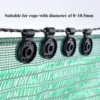 50 Pcs Shade Cloth Plastic Clips Round Sunshade Net Fixing Clip for Garden Netting Anti Bird Netting