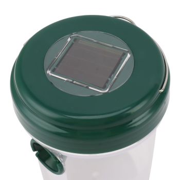 Wasp Catcher LED Solar Powered Waterproof Hornet Traps for Wasp Fruit Fly Garden Terrace Farmland Green